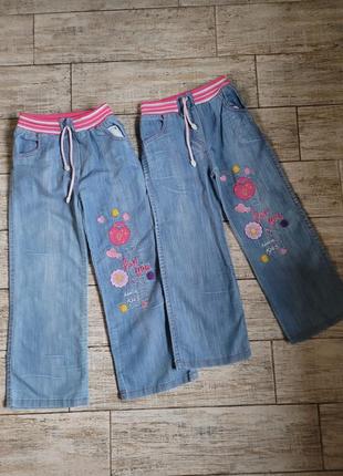 Летние турецкие джинсы для девочек от 6 лет