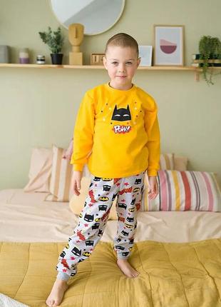 Пижама с начесом для мальчика 110-116