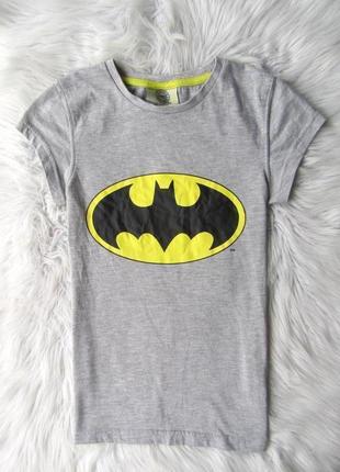 Серая футболка бетмен batman batgirl dc comics