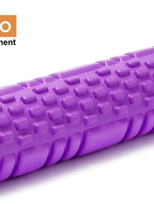 Массажный валик (ролл) для йоги фитнеса GO DO 29х10см фиолетов...