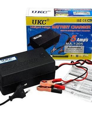Зарядное устройство для автомобиля 12 вольт 5 ампер, UKC Batte...