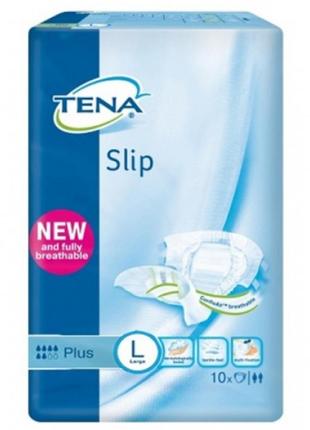 Подгузники для взрослых Tena Slip Plus Large дышащие 10 шт (73...