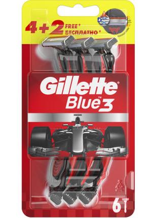 Бритва Gillette BLUE 3 6шт (7702018516759/7702018362585)