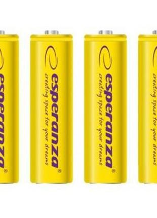 Аккумулятор Esperanza AA 2000mAh Ni-MH * 4 yellow (EZA104Y)