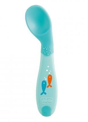 Набор детской посуды Chicco Ложка First Spoon 8 м+ (голубая) (...