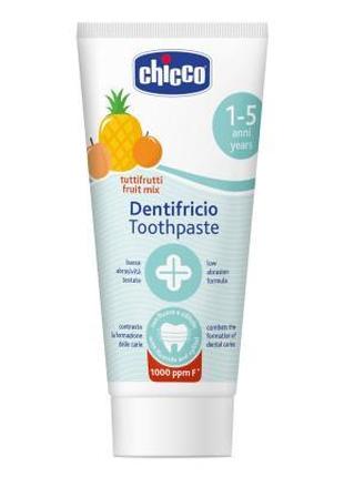 Детская зубная паста Chicco Тутти-Фрутти с фтором 50 мл (10608...