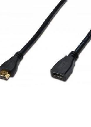 Кабель мультимедийный HDMI to HDMI 5.0m Digitus (AK-330201-050-S)