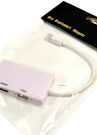 Конвертер с Mini DisplayPort на HDMI,VGA,DVI