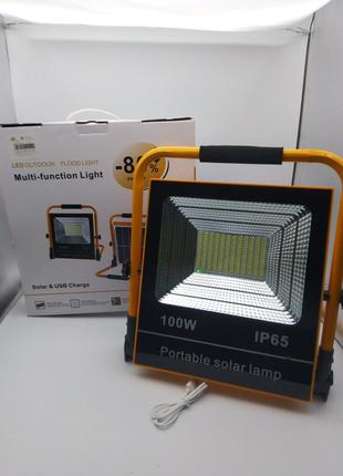Прожектор IP100W+SOLAR