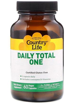 Мультивитамины для Взрослых с Железом, Daily Total One, Countr...