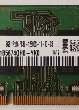Для ноутбука 2GB DDR3L 1600MHz Samsung PC3L 12800S 1Rx16 RAM О...