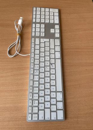 клавіатура дротова Apple aluminium Keyboard 1243