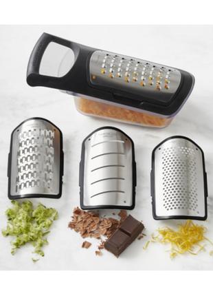 Набор терок soft touch container grater set