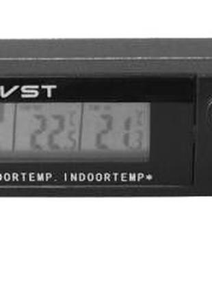Автомобільний годинник із термометром VST-7067