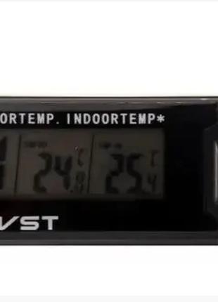 Автомобильные часы с термометром VST-7065