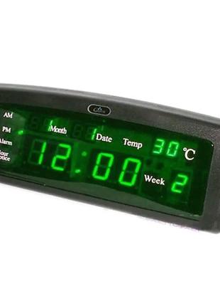 Часы электронные Caixing CX-868 Зеленые