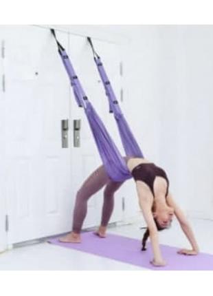 Гамак для йоги Air Yoga rope Фиолетовый