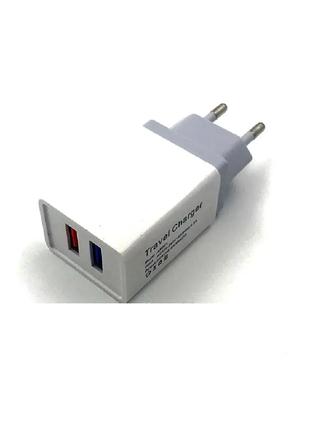 Адаптер Fast Charge AR 001 / 2 USB порта