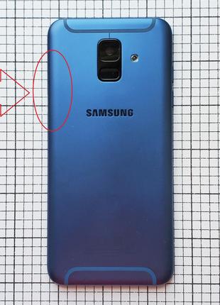 Задняя крышка Samsung A600F Galaxy A6 2018 Б/У без кнопки!