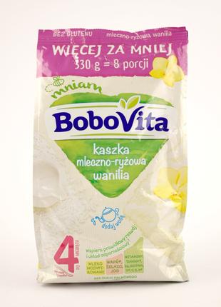 Детская молочно-рисовая каша со вкусом ванили Bobovita 330g (П...