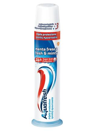 Зубна паста AQUAFRESH DISPENSER потрійний захист 100 мл