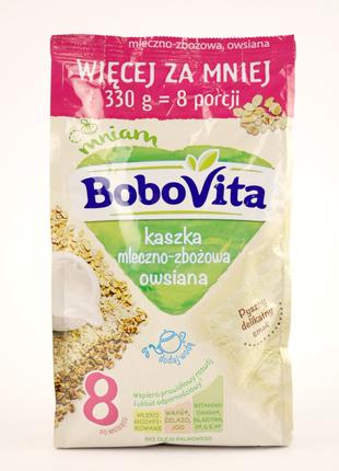 Детская молочно-зерновая овсяная каша Bobovita 330g (Польша)