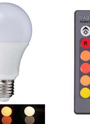 Энергосберегающая лампа LED RGB 5вт 16 цветов