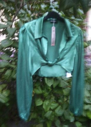 Короткая блузка с длинным рукавом tally weijl швейцария