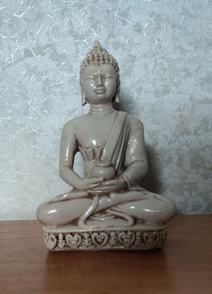 Будда, статуэтка керамическая, 15 см, Оригинал Индия
