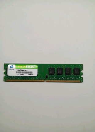 Модуль оперативной  памяти Corsair DDR2 1GB 667MHz (VS1GB667D2)