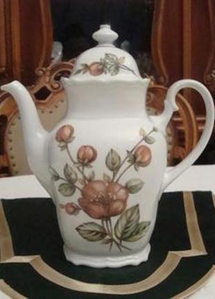 Красивый антикварный чайник фарфор бавария германия