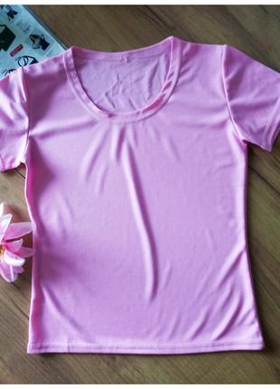 Розпродаж дівоча футболка ,колір рожевий, склад поліестер, нев...