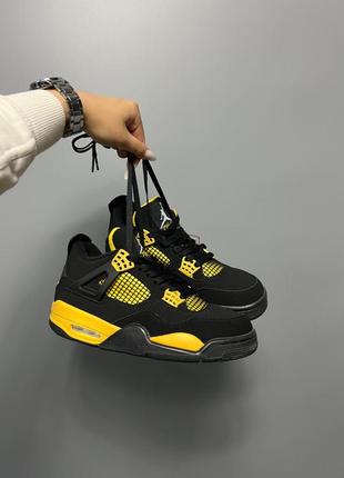 Кросівки nike air jordan 4 retro 'thunder'