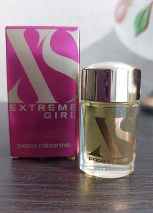 Xs extreme girl paco rabanne, edt, оригинал, миниатюра, редкос...