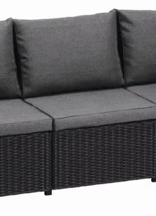 Диван для саду та тераси Keter California Sofa 3 231565 графіт...