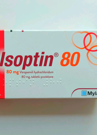 Ізоптин Isoptin верапаміл 80 мг 40 таб.