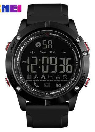 Спортивные мужские часы Skmei 1425BK Black Bluetooth водостойк...