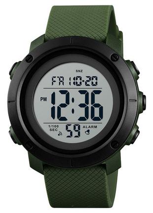 Спортивные мужские часы Skmei 1426AGWT Green-Black водостойкие...