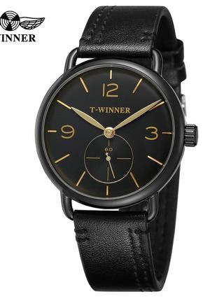 Мужские классические часы Winner 8166 Black-Gold