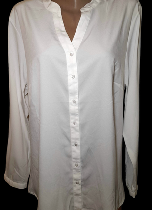 Женская легкая блуза с длинным рукавом увеличенного размера