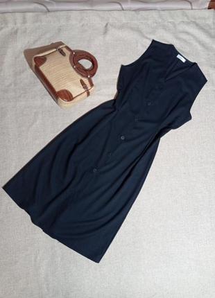 Сукня міді ,застібка на гудзики темно-синій колір бренд variat...