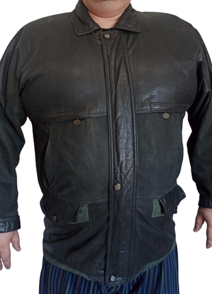 Шкіряна куртка великий розмір, кожаная куртка