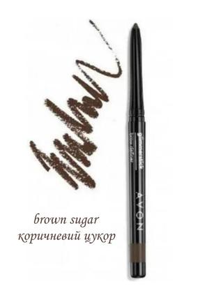 Мерцающий карандаш для глаз avon brown sugar коричневый сахар ...