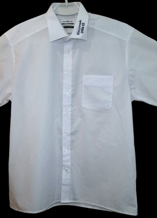 Мужская белоснежная рубашка большого размера 100% cotton в сос...
