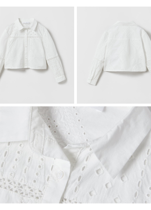 Zara ажурная блуза для девочки