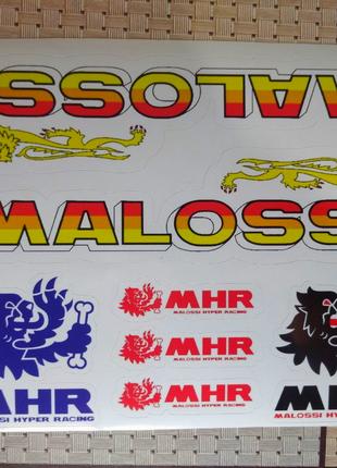 Спонсор пак наклейки вирізані MALOSSI MHR