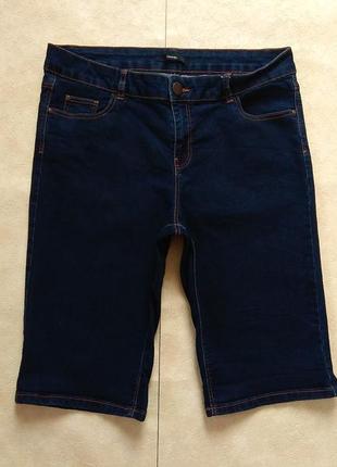 Стильные джинсовые шорты бриджи с высокой талией george, 14 pа...