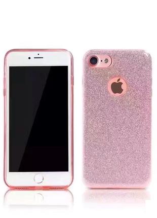 Чохол Remax Glitter iPhone 7 рожевий силікон