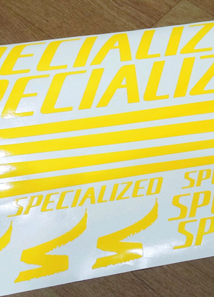 Наклейки на велосипед раму спешил спешелайзд specialized