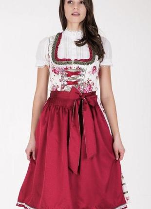 Дирндль баварський альпійський костюм сукня-сарафан і фартух h...